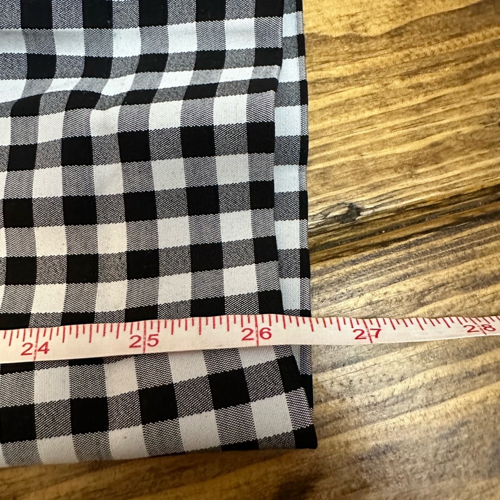 NWT TALBOTS Women's 16 Petite Hampshire Ankle Dress Pants Straight Leg Gingham - Picture 2 of 11